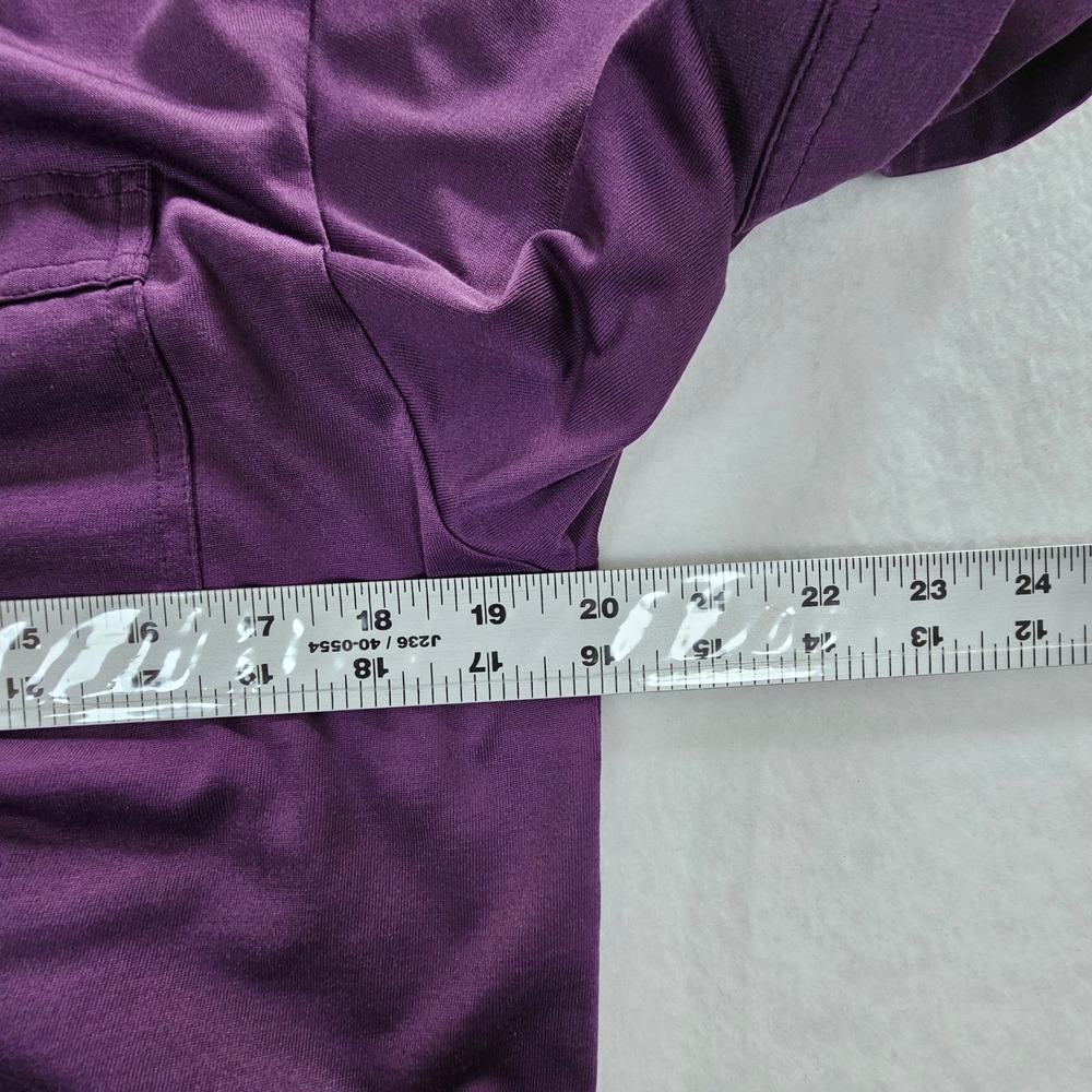 TravisMathew Mens Purple Pima Cotton Blend Short Sleeve Pocket Polo Shirt Size M - Picture 6 of 10